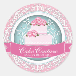 Elegante Cake Box Stickers