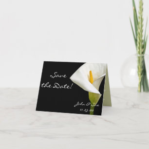 Elegante Cala-Lilie - Save the Date Karte
