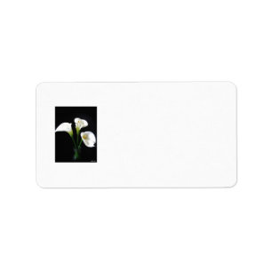 Elegante Calla-Lilien-Blumen 10 Adressaufkleber