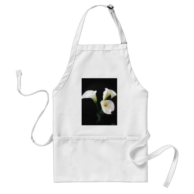 Elegante Calla-Lilien-Blumen 12 Schürze (Vorne)