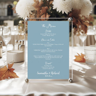 Elegante Calligrafy 12x18" Menü für Hochzeitstisch Menükarte