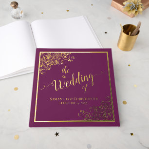 Elegante Calligrafy Gold Festival - Martha Argeric Gästebuch