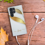 Elegante Calligrafy Initials Gold White Samsung Galaxy Hülle<br><div class="desc">Das Design ist ein Foto und die Hüllen sind nicht mit echtem Glitzer, Sequinen, Metallen oder Holz gemacht. Dieses Design ist auch auf anderen Telefonmodellen erhältlich. Wählen Sie Gerätetyp aus, um andere iPhone-, Samsung Galaxy- oder Google-Hüllen zu sehen. Einige Stile können geändert werden, indem Sie Style auswählen, wenn dies eine...</div>