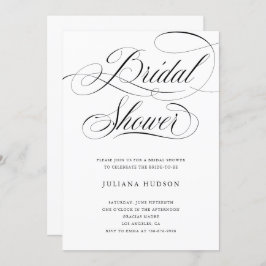 Élégante calligraphie classique Invitation Fête de