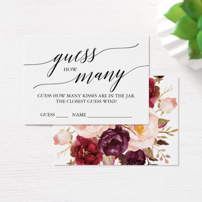 Élégante calligraphie et intuition florale Combien (Bureau)