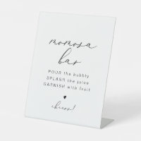 Élégante calligraphie EVELYN Panneau barre Momosa