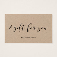 Élégante calligraphie kraft certificat cadeau papi