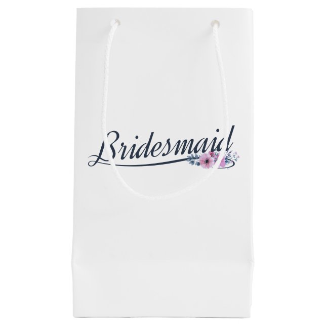 Élégante calligraphie Mariage de Bridesmaid | Sac  (Devant)