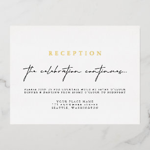 Élégante Calligraphie Mariage Réception Carte d'hu