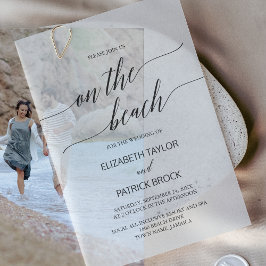 Elegante Calligraphie Moderne Boho Beach Wedding