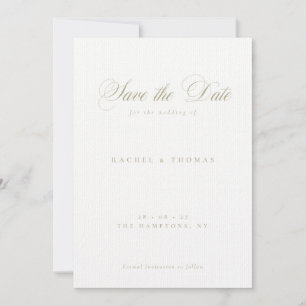 Elegante Calligraphie Monogram Sage Wedding Save The Date
