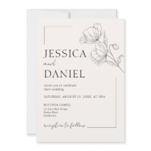 Elegante Calligraphy Floral Script Wedding