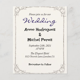 Elegante Calligraphy Monogram Wedding