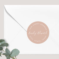 Elegante Calligraphy Wedding Rücksendeadresse