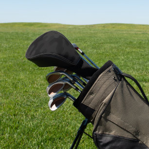 Elegante Camo Deep Black Dark Charcoal Töne Modern Golf Headcover