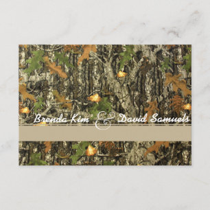 Elegante Camouflage-Jagd-Hochzeits-Einladung Einladung
