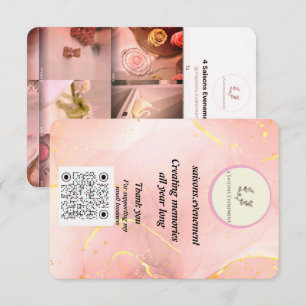 Elegante Candle Business Card   4 Saisons.Abend Einladung