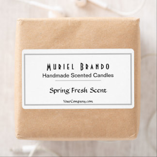 Elegante Candle Company V3 Candle Jar Label