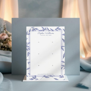 Elégante carte d'affichage à trois clous bleu toil