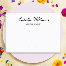 Élégante carte d'affichage de clip de coiffure en 