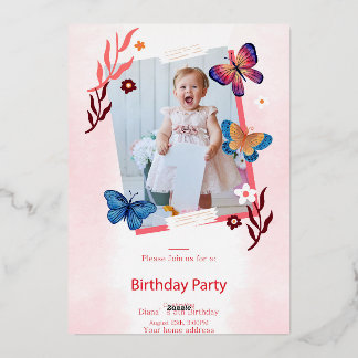 Elégante carte d'anniversaire