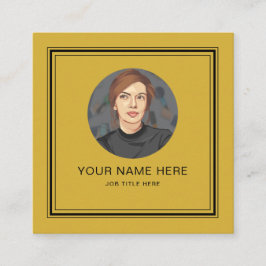 Elégante carte d'appel M Gold avec script noir