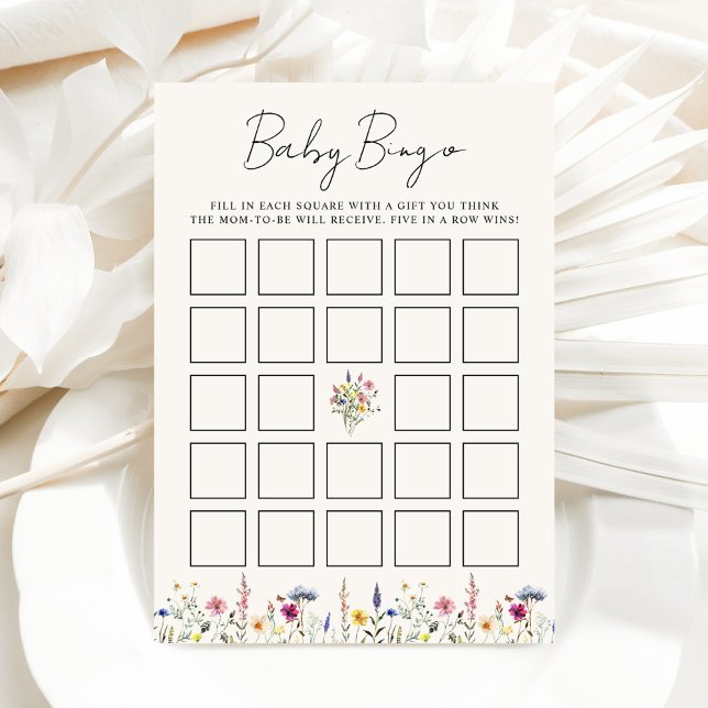 Élégante carte de Baby shower de  de crème Fleur s (Créateur téléchargé)