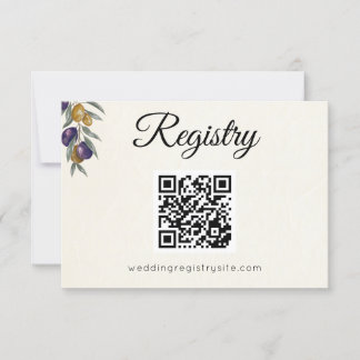 Élégante carte de boîtier du registre Mariage en o