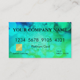Elégante carte de crédit de réservation de Parties