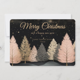 Elégante carte de Noël d'entreprise
