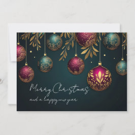 Elégante carte de Noël d'entreprise