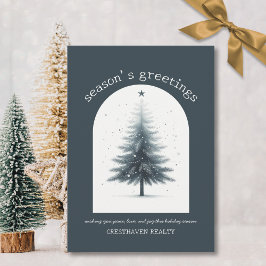 Elégante carte de Noël d'entreprise