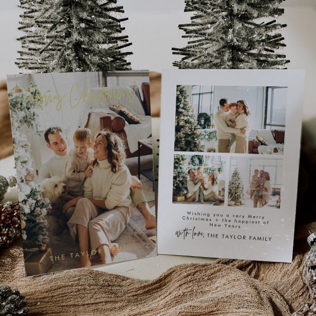 Elégante carte de Noël Foil (Créateur téléchargé)