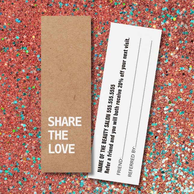 Élégante carte de référence blanche Kraft noir (Créateur téléchargé)