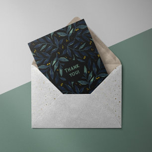 Elégante Carte de remerciements de branches aquare