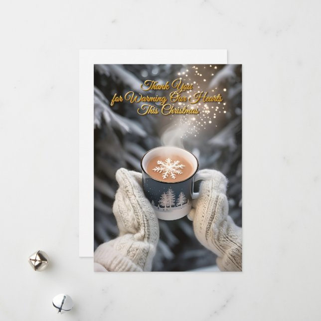 Elégante carte de scène hivernale (Devant/Arrière en situation)