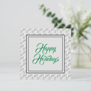 Elégante carte de voeux "Happy Holidays"