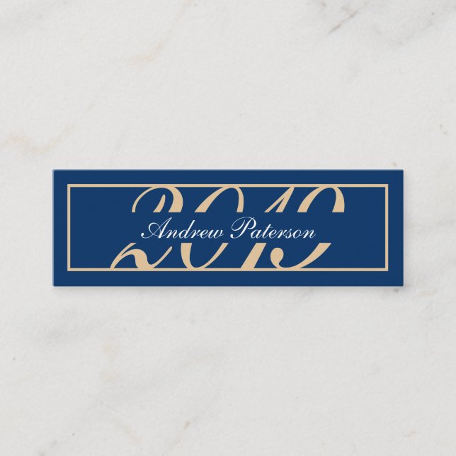 Élégante carte d'insertion de graduation classique (Devant)