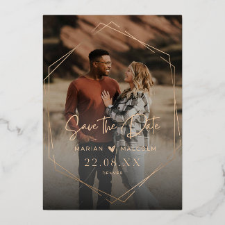 Elégante carte d'invitation de mariage