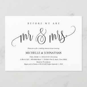 Élégante carte d'invitation pour le dîner de répét