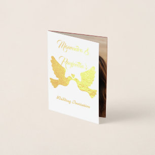 Elégante carte Faire-part de mariage photo personn