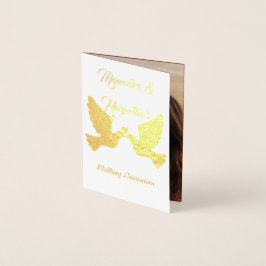 Elégante carte Faire-part de mariage photo personn