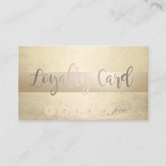 Élégante Carte Loyauté Élégante Et Élégante (Devant)