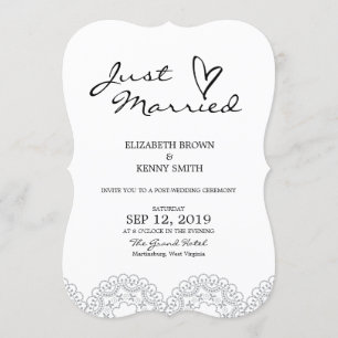 Elégante carte Mariage de dentelle grise