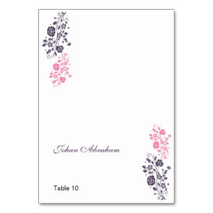 Elégante carte Mariage Floral