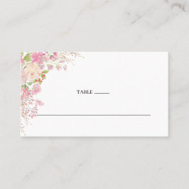 Élégante carte Mariage floral rose
