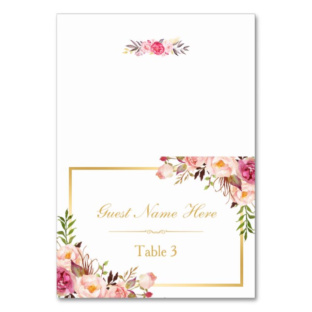Élégante carte Mariage rose rose rose rose (Par défaut)