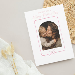Élégante carte personnalisée de la fête des mères