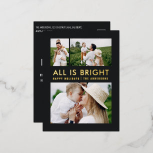 élégante carte postale de vacances en feuille 3 ph