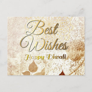 Elégante carte postale Diwali   Festival des lumiè